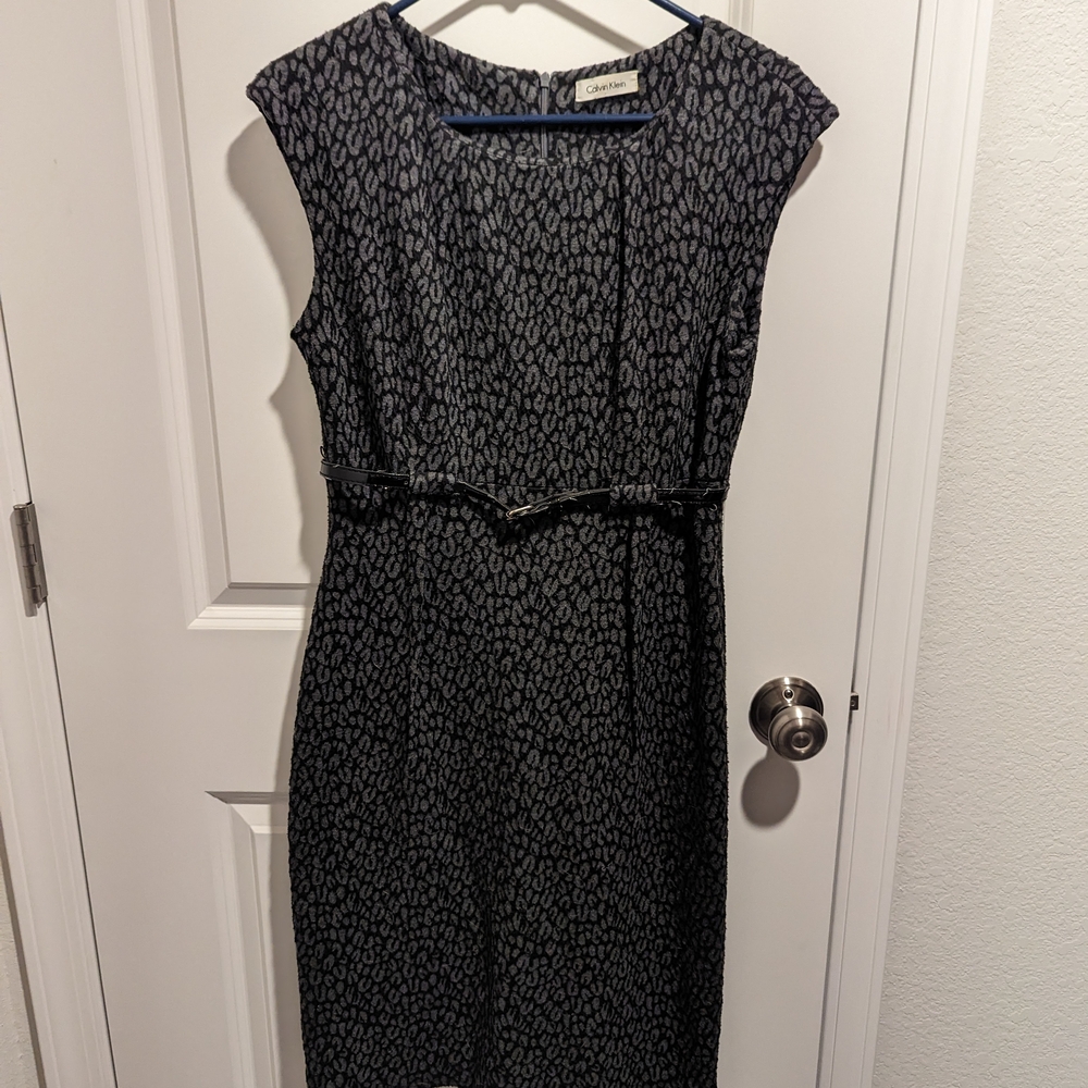 Charter Club Black and White Sheath Midi Dress